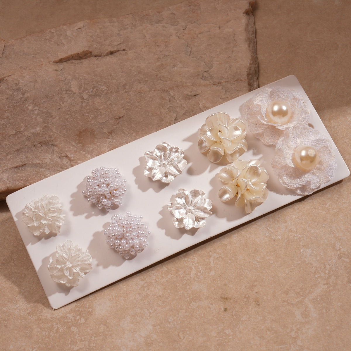 Flower Pearl Tassel Light Luxury High-grade Ear Rings