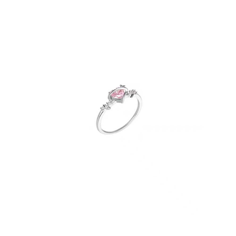 Women's Korean Fashion Personalized Minority Design Cold Style Refined Zircon Index Rings