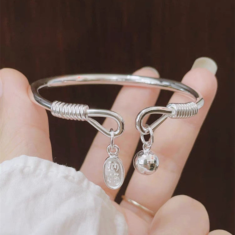 Broadcast Ping An Bell Sier Female Chinese National Bracelets