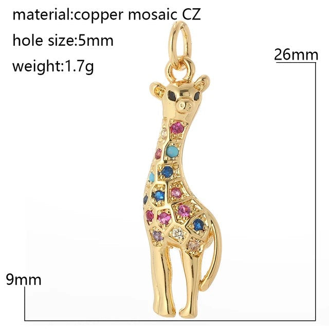 Cherry Bee Copper Animal Plant Golden Pendant