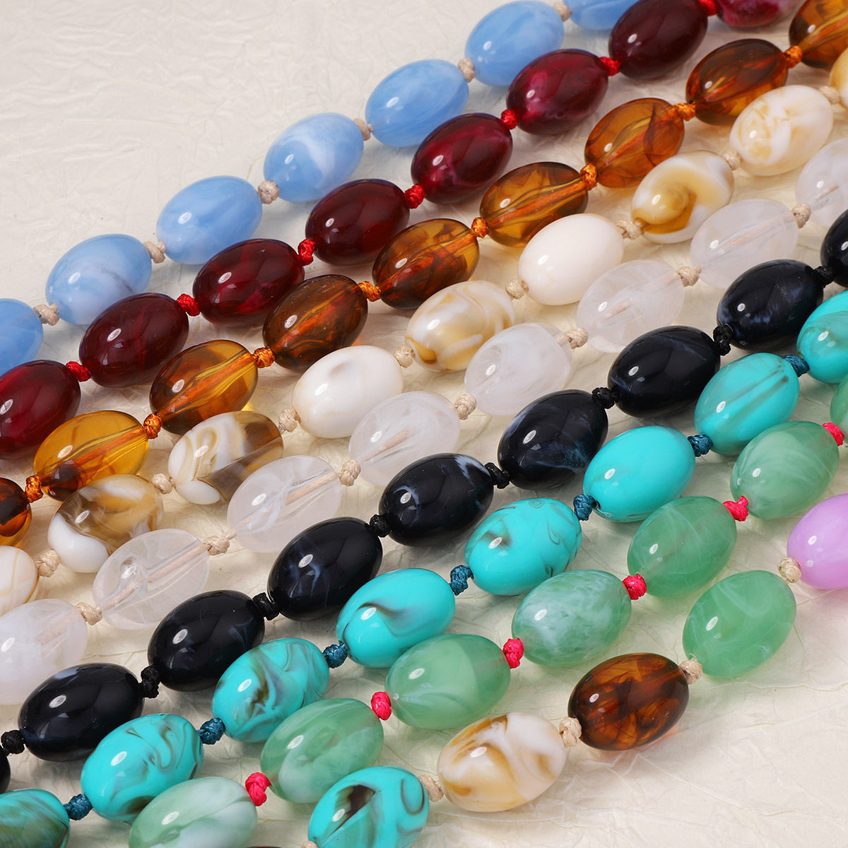 Women's Personalized Trendy High Profile Fashion Casual Optional Beaded Knotted Necklace