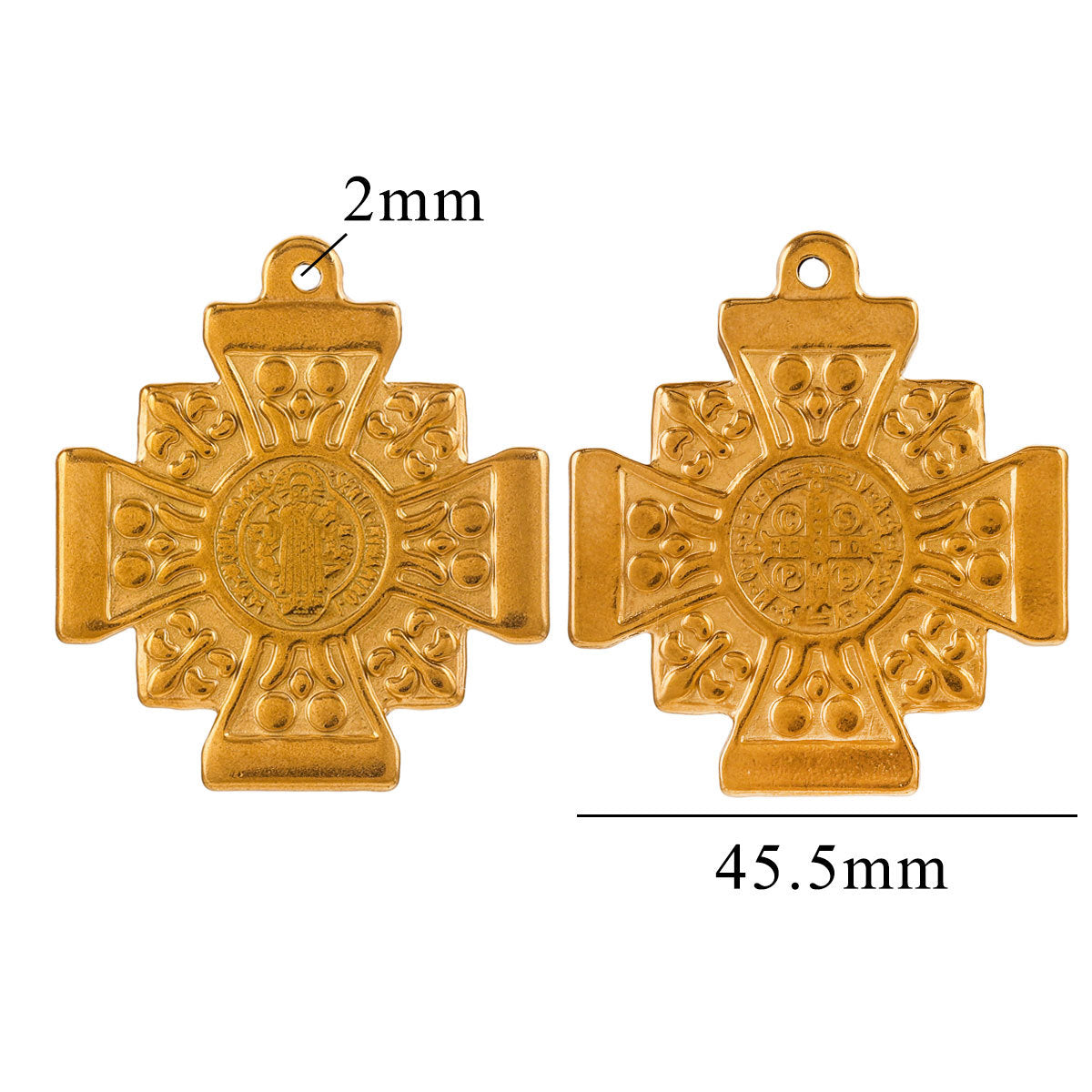 Steel Personality Design Cross Queen French Pendants