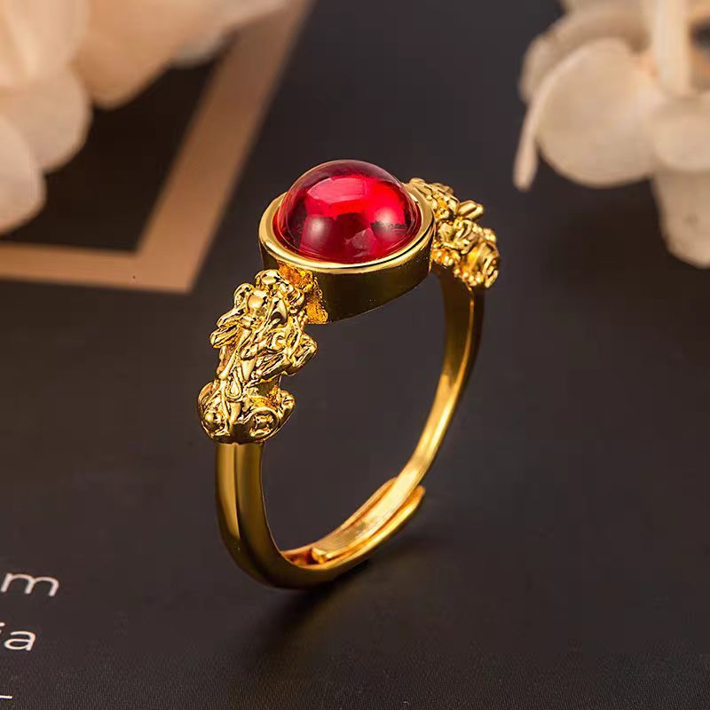 Women's Coin Retro Antique Finish National Fashion Ethnic Style Literary Creativity Rings