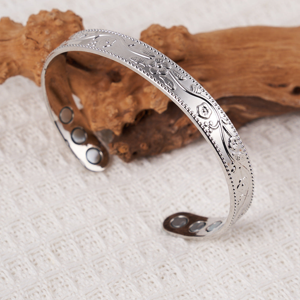 Atmospheric Lucky Tree Magnet Red Copper Health Care Bracelet