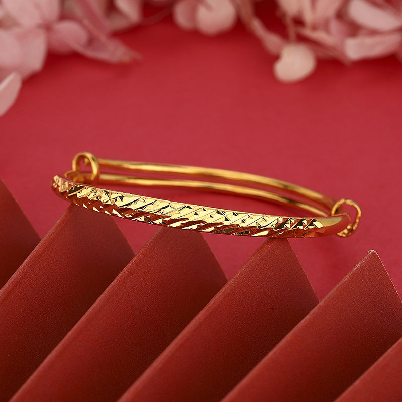 Women's Angel Glossy Round Stem Boutique Thickened Free Gift Bracelet