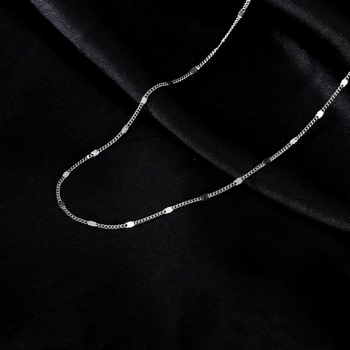 Body Titanium Steel No Fading Sequins Pure Female Choker Light Necklace