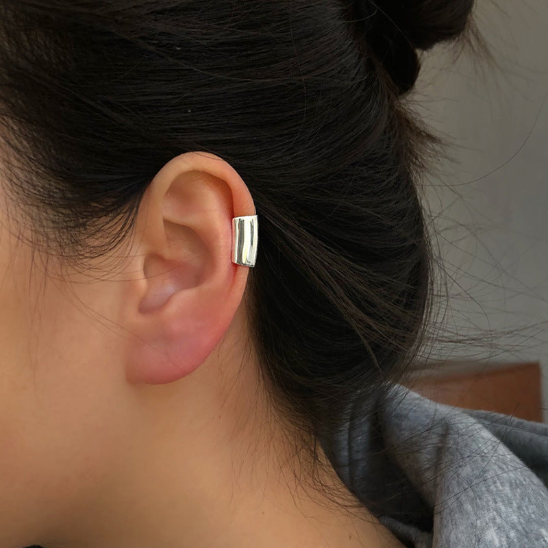 Women's Long Tube Trendy Personalized Minority High-grade Sense Without Ear Clip