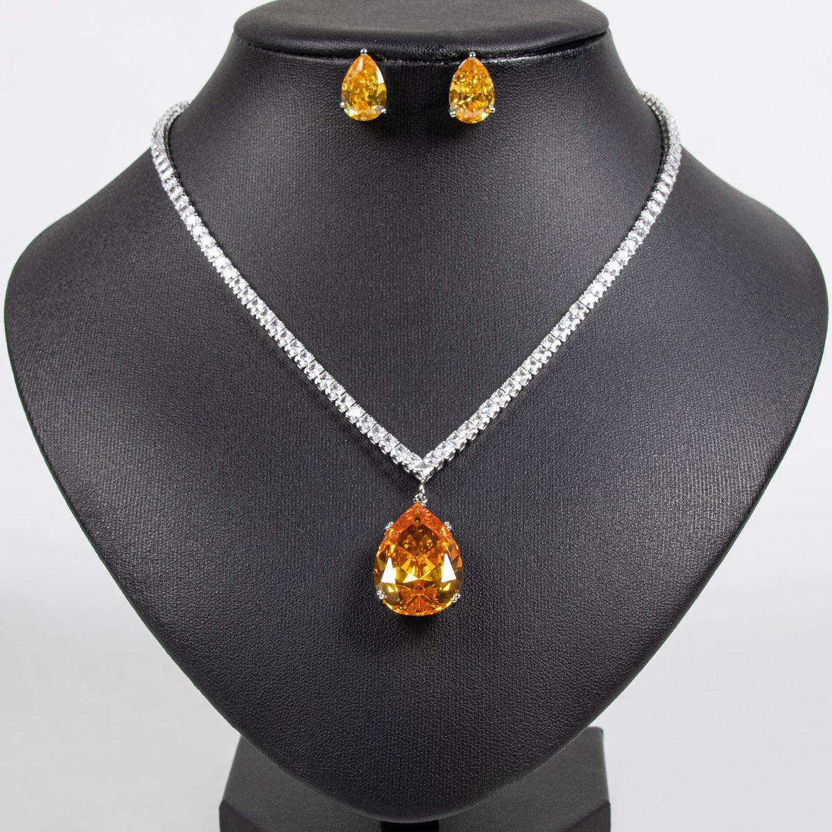 Style Love Heart Suite Water Drops Jewelry Set