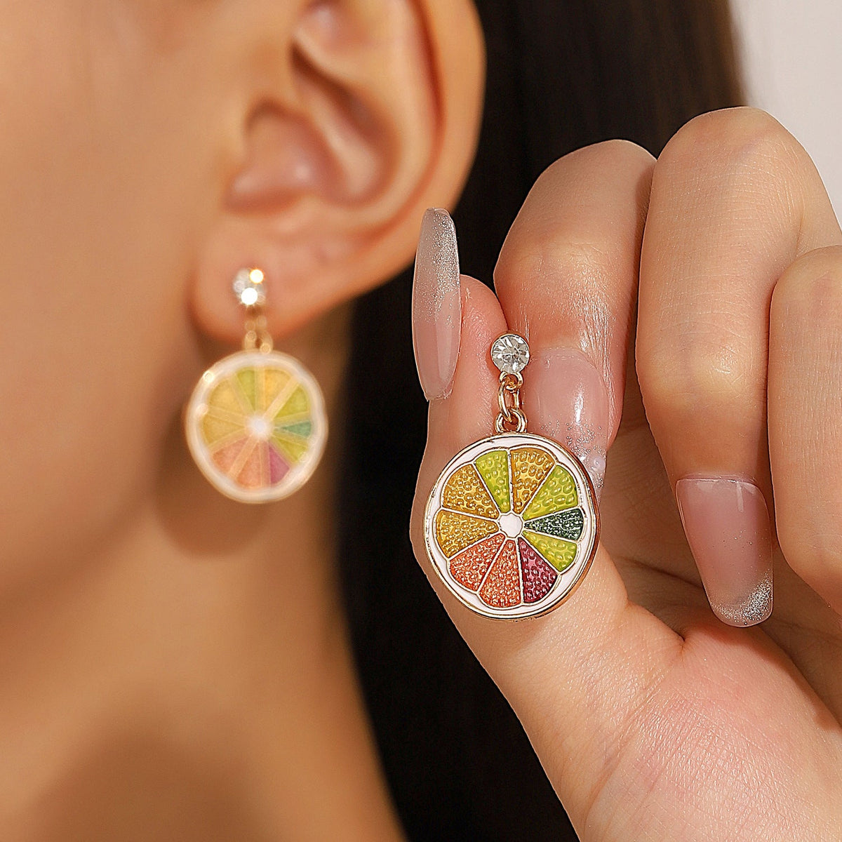 Lemon Vacation Style Colorful Sweet Fresh Rings
