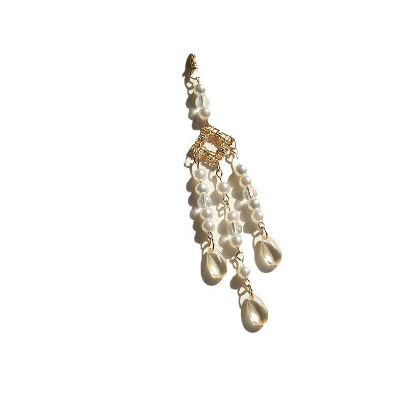 Style Tassel Circular Fan Clothing Hairpin Matching Pendant