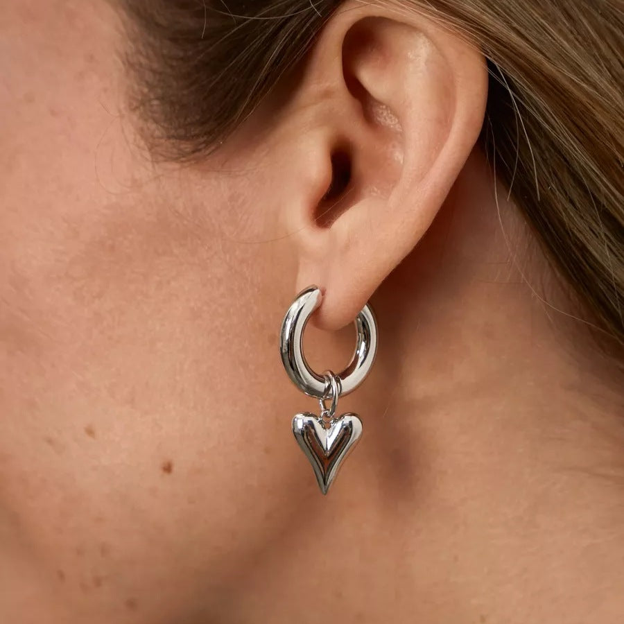 French Sweet Fashion Ear Detachable Trend Small Love Earrings