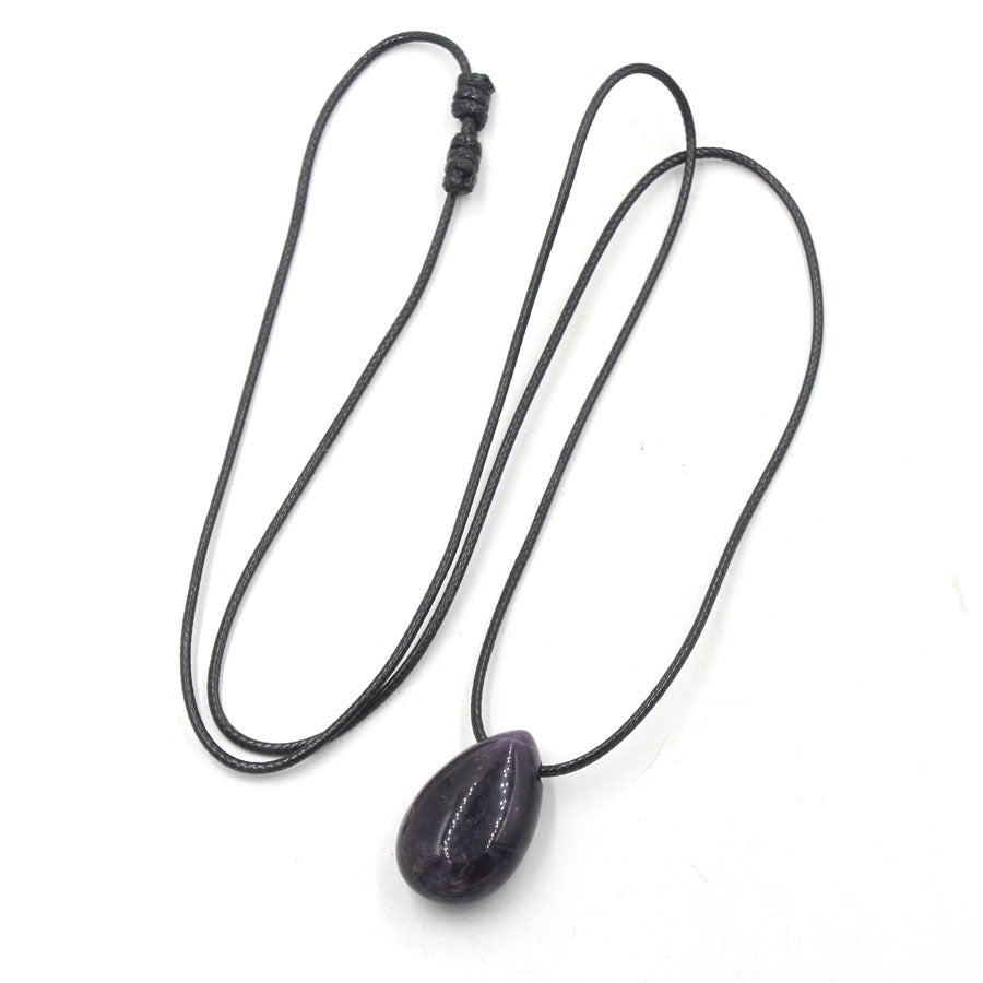 Water Drop Crystal Horizontal Hole Simple Fashion Pendant