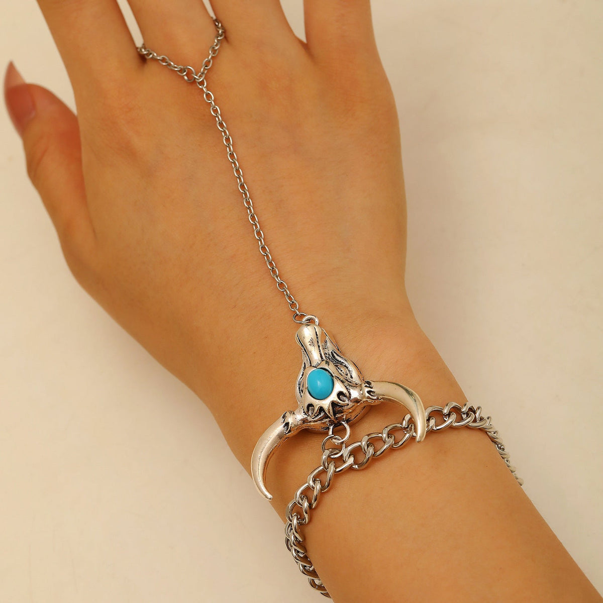 Western Denim Female Style Retro Boots Jewelry Set