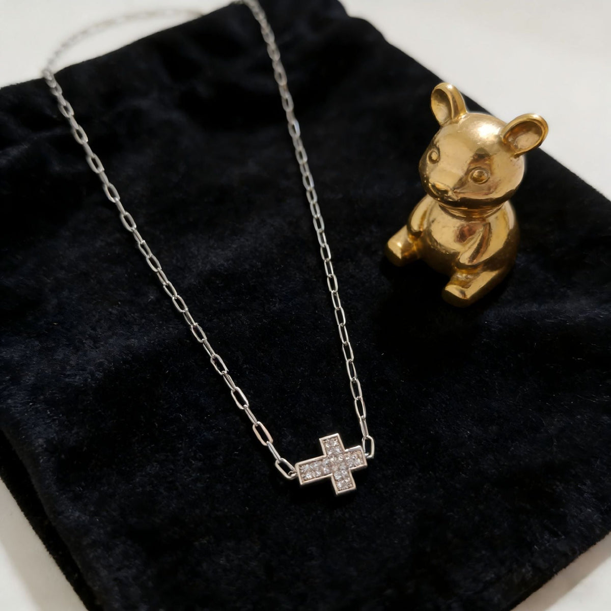 Copper Zircon High Luxury Handmade Cross Without Stainless Steel Pendant