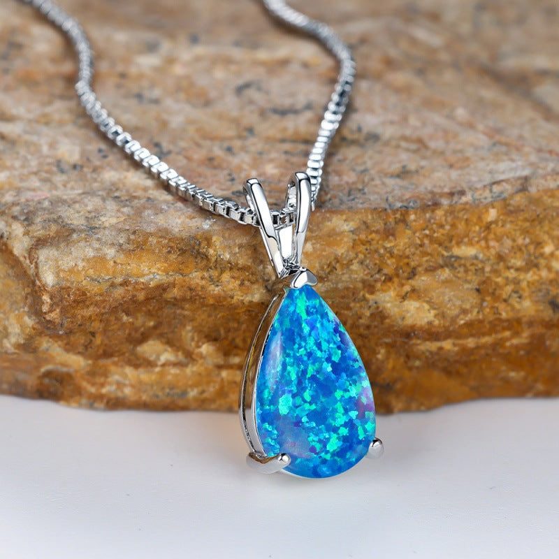 Water Drop Opal Female Temperament High Sense Pendants