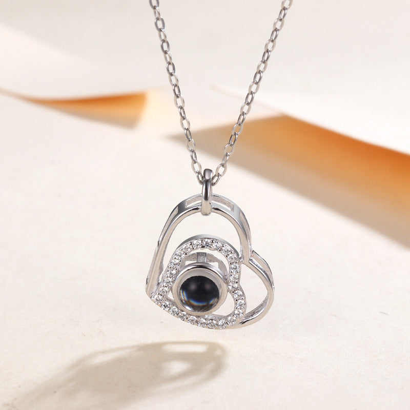 Language Love You Kinds Of Projection Clavicle Necklace