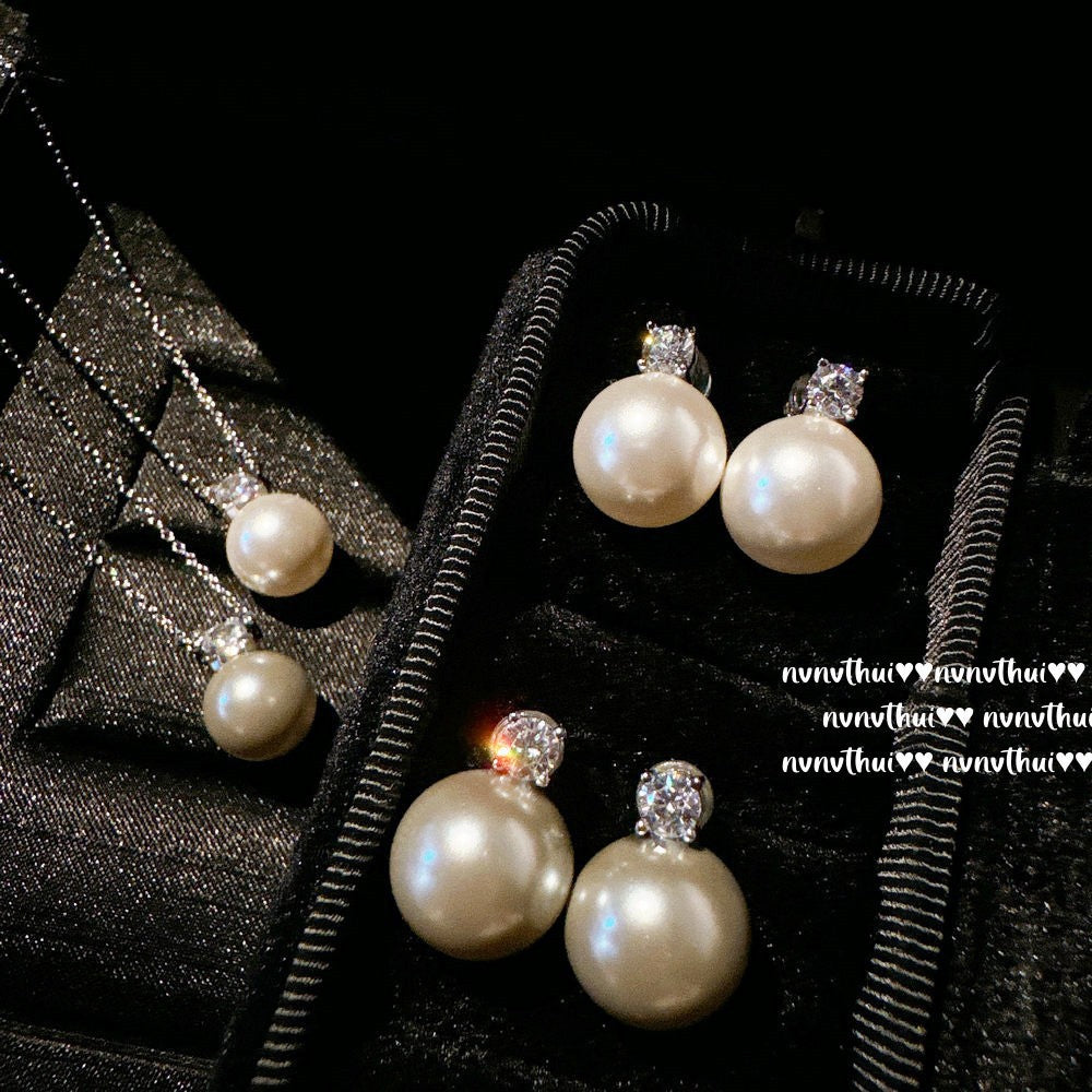Tears Princess Australia White Pearl Gem Deep Sea Shell Pearls Necklace