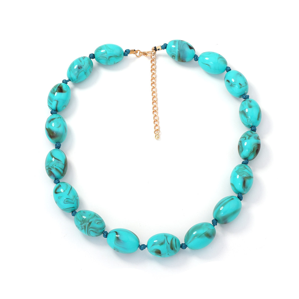 Women's Personalized Trendy High Profile Fashion Casual Optional Beaded Knotted Necklace