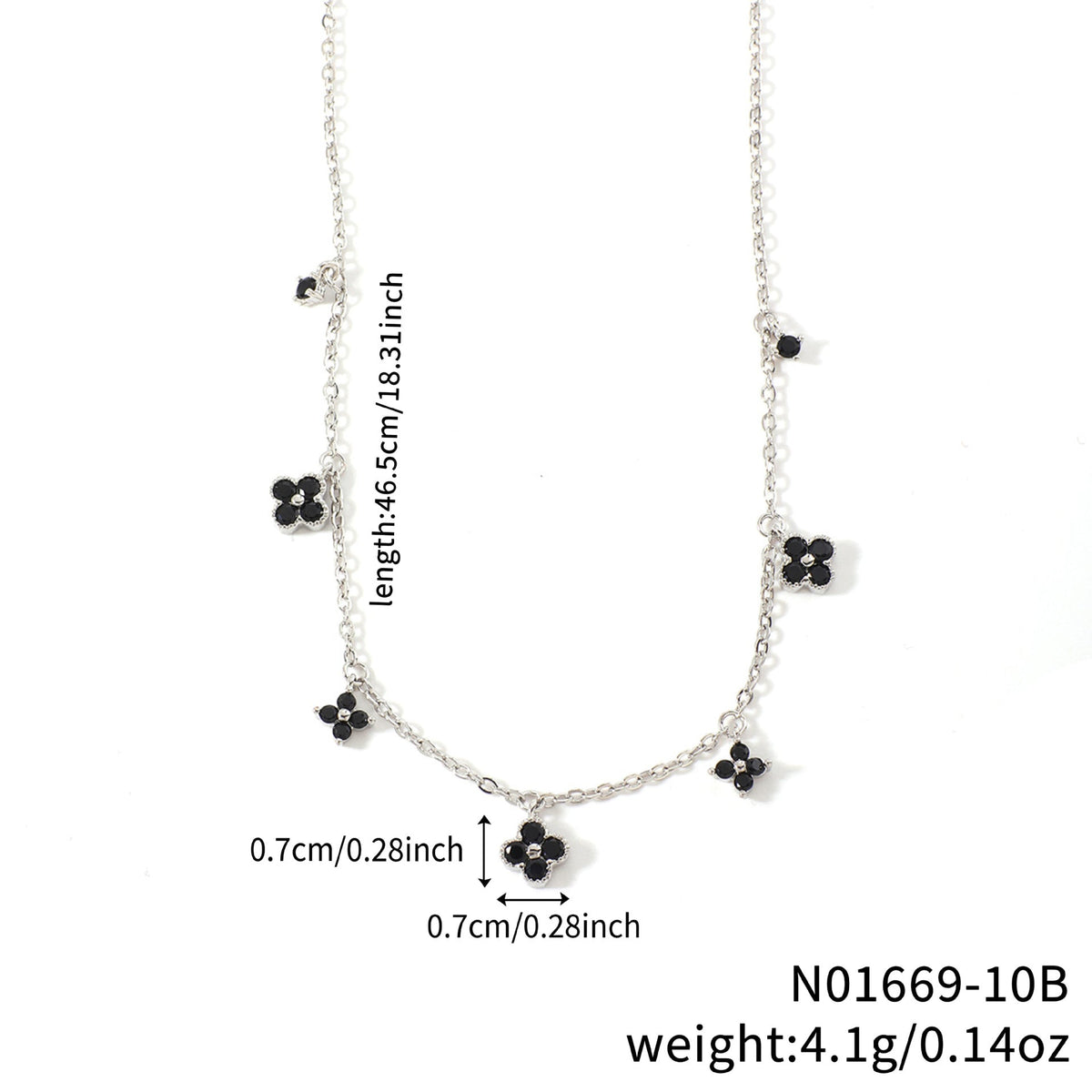 Flower-shaped Clavicle Chain Fashion Inlaid Zirconium Design Birthday Pendant