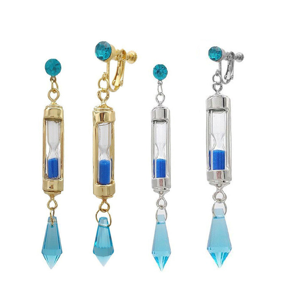 Notes Hourglass Peripheral Creative Crystal Quicksand Ear Clip