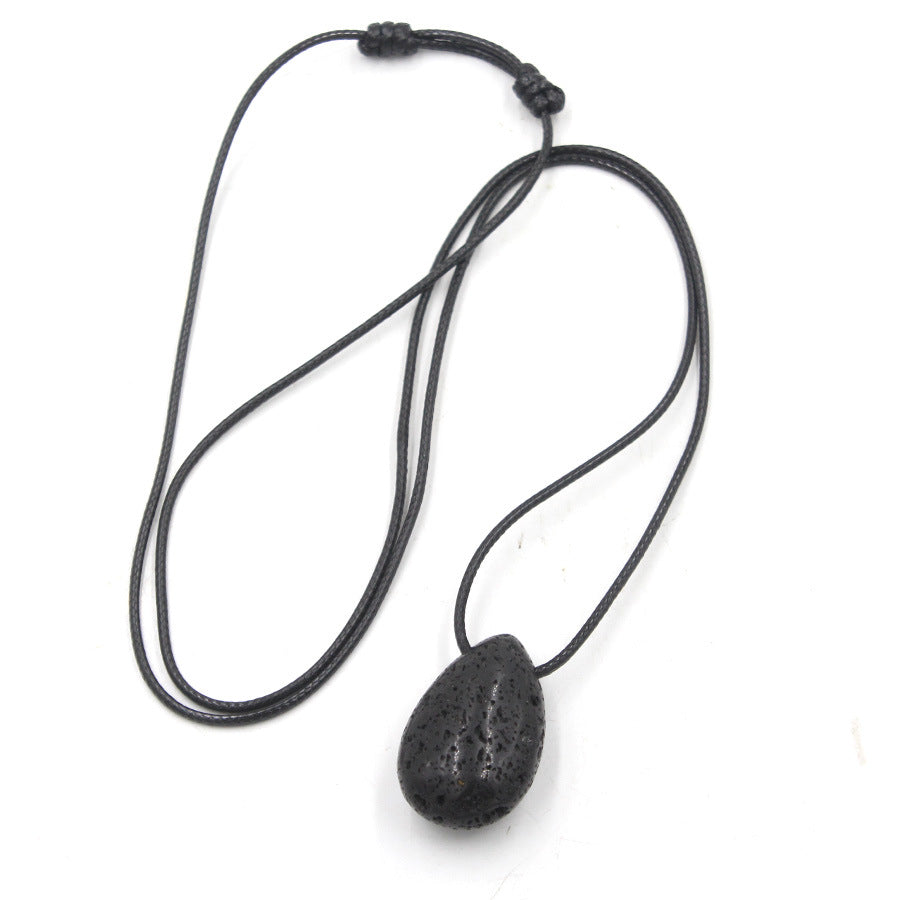 Water Drop Crystal Horizontal Hole Simple Fashion Pendant