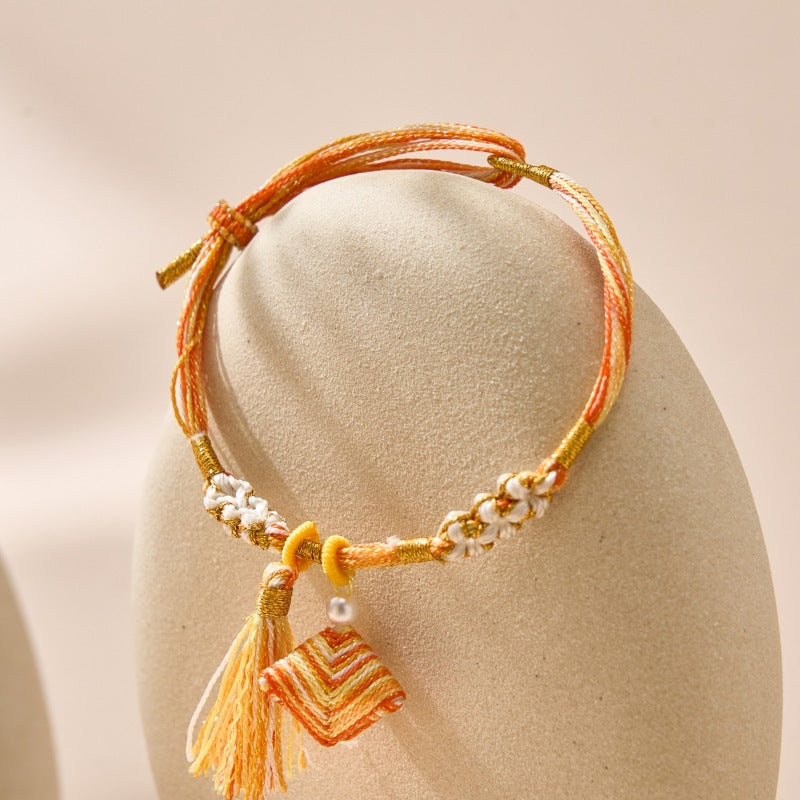 Hand-woven Dragon Boat Festival Tassel Long Life Thread Bracelets
