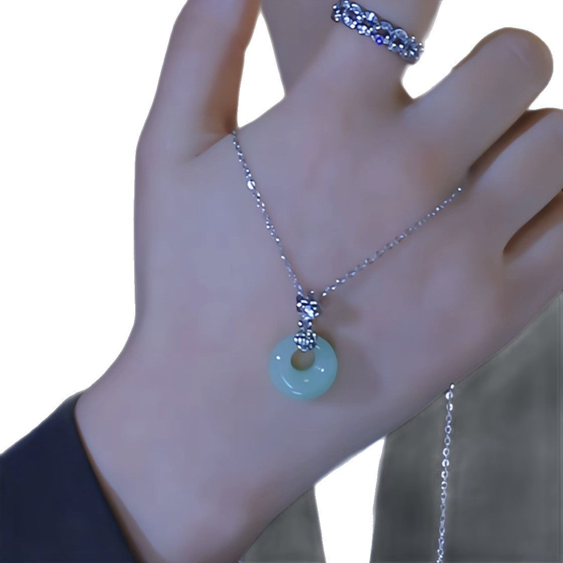 Peace Buckle Jade Female Summer Light Luxury Minority For Pendants