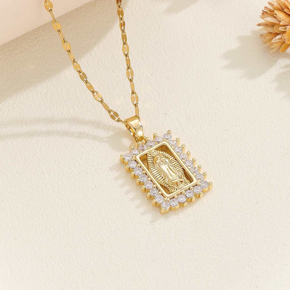 Women's Summer Copper Micro Inlaid Zircon Virgin Pendants