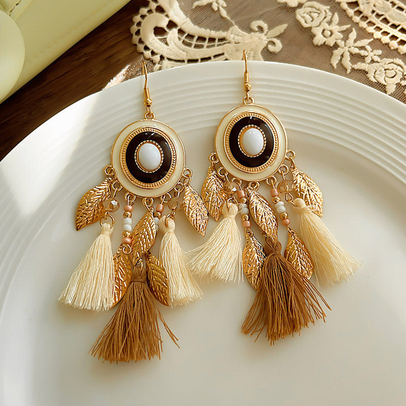 Beach Travel Vacation Style Bohemian Ear Ethnic Tassel Light Luxury Earrings