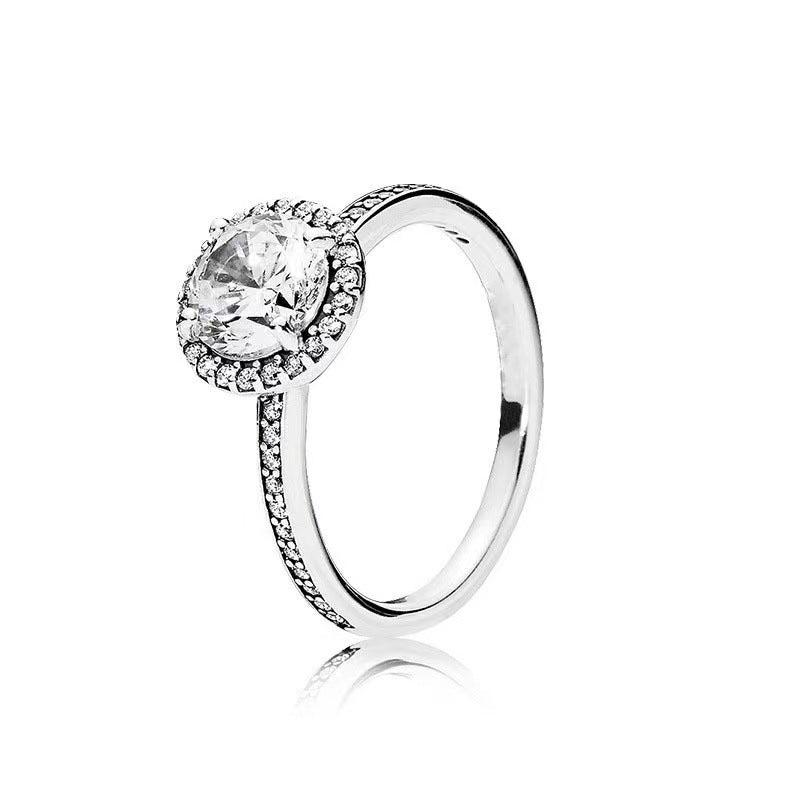 Classic Elegant Shining Single Diamond Round Tennis Gorgeous Jewelry Set
