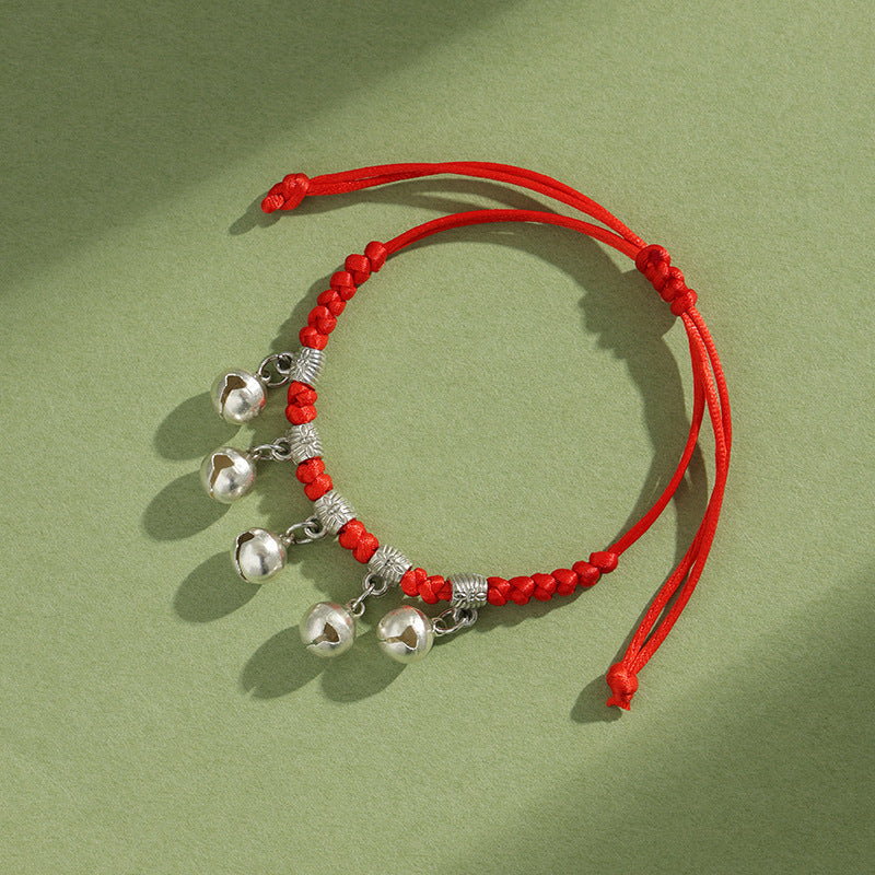 Dragon Boat Festival Hand-woven Fu Lock Red Rope Bracelets