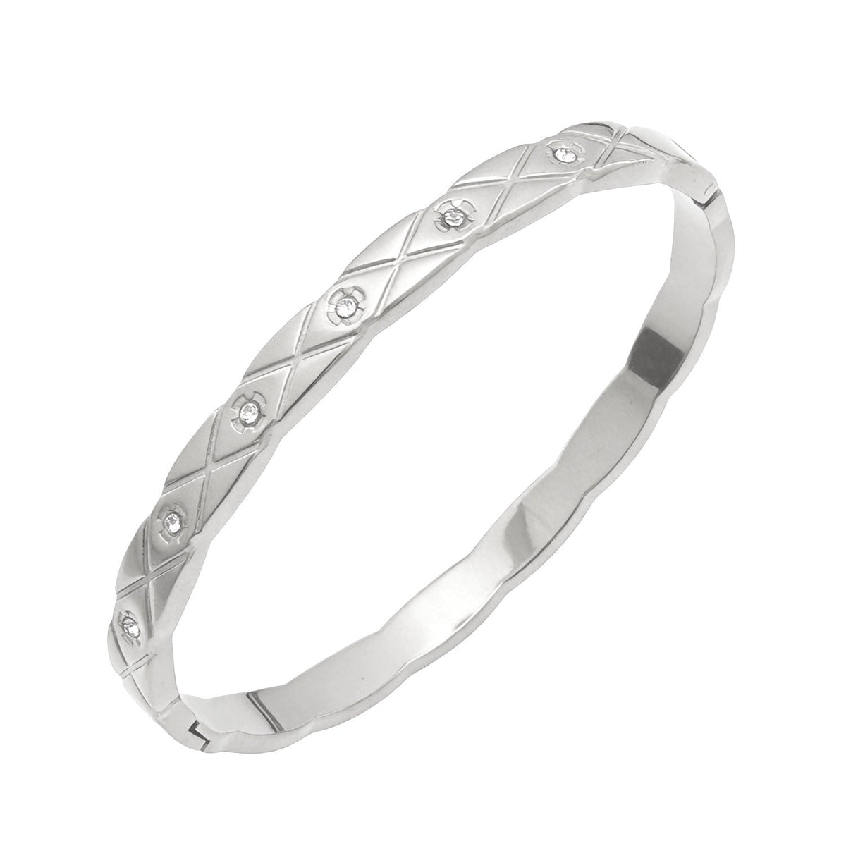Open Stainless Steel Hydraulic Light Luxury High-grade Exaggerated Design Sense Bracelets