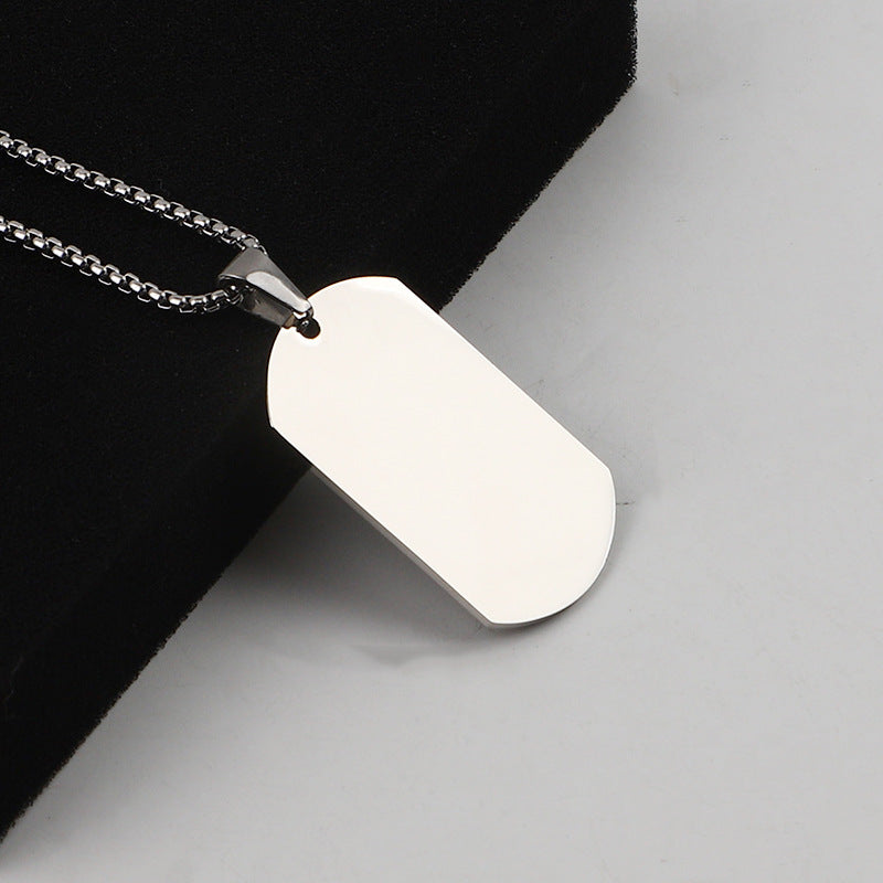 Tag Carved Thermal Transfer Engraving Material Holiday Necklaces