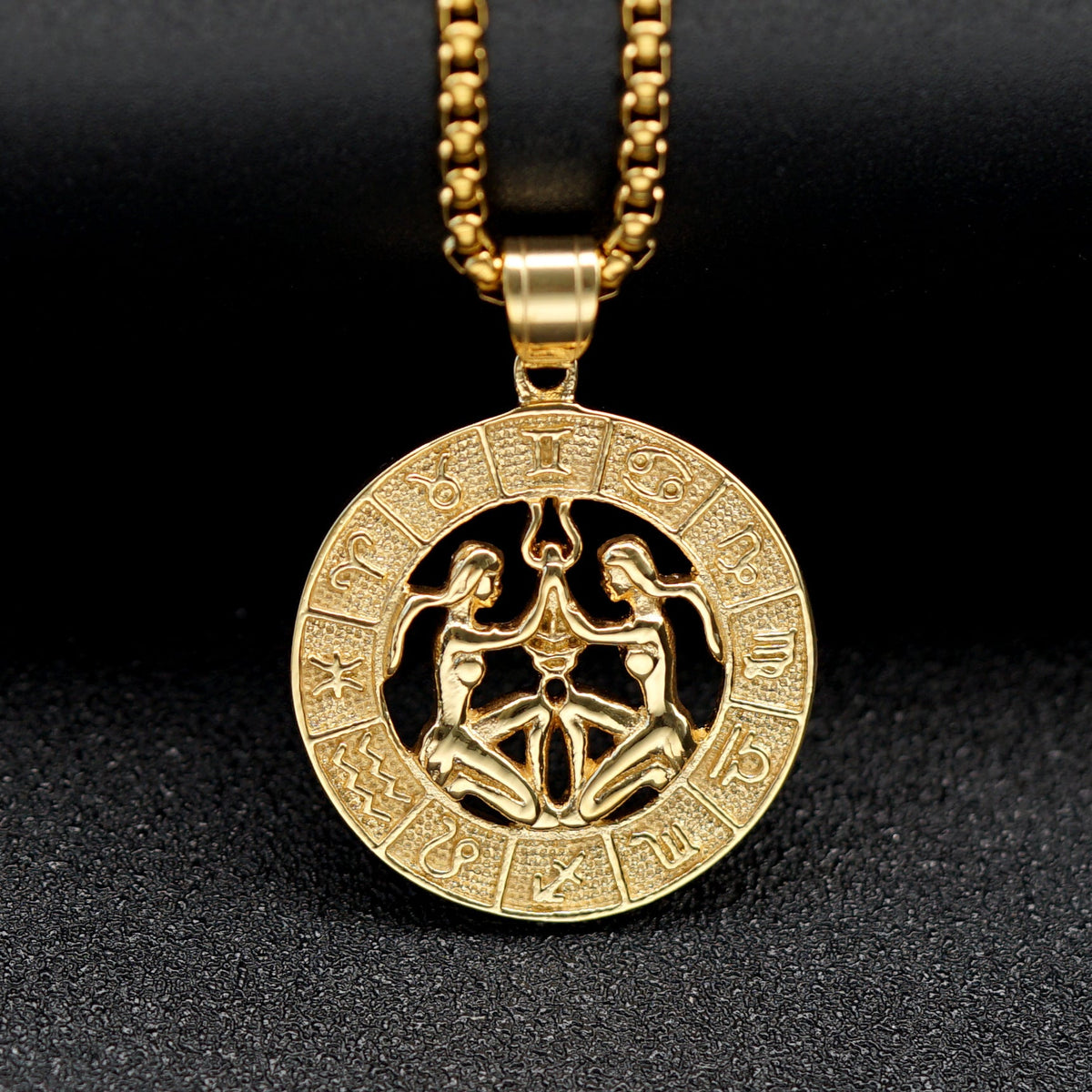 Trendy Retro Hollow Twee Constellation Personalized Pendant