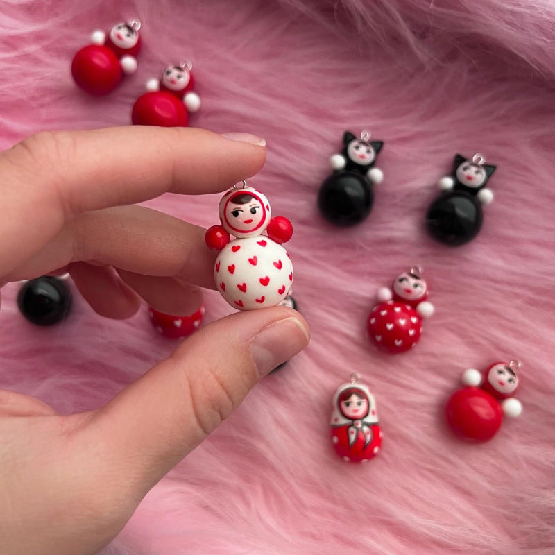 Little Doll Festive Cute Smiley Face Pendant