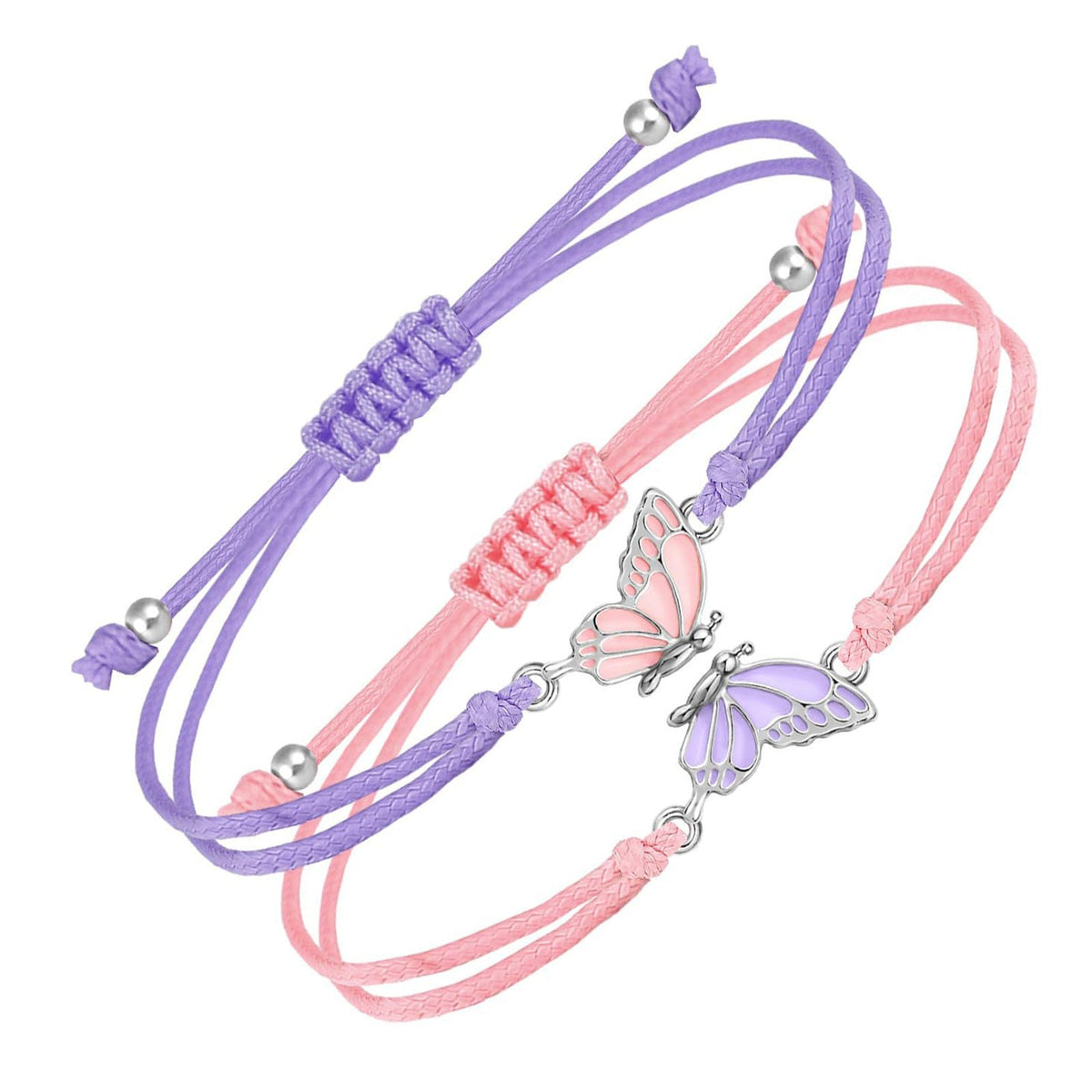 Couple Friendship Gift Flat Knot Woven Adjustable Color Wax Bracelet