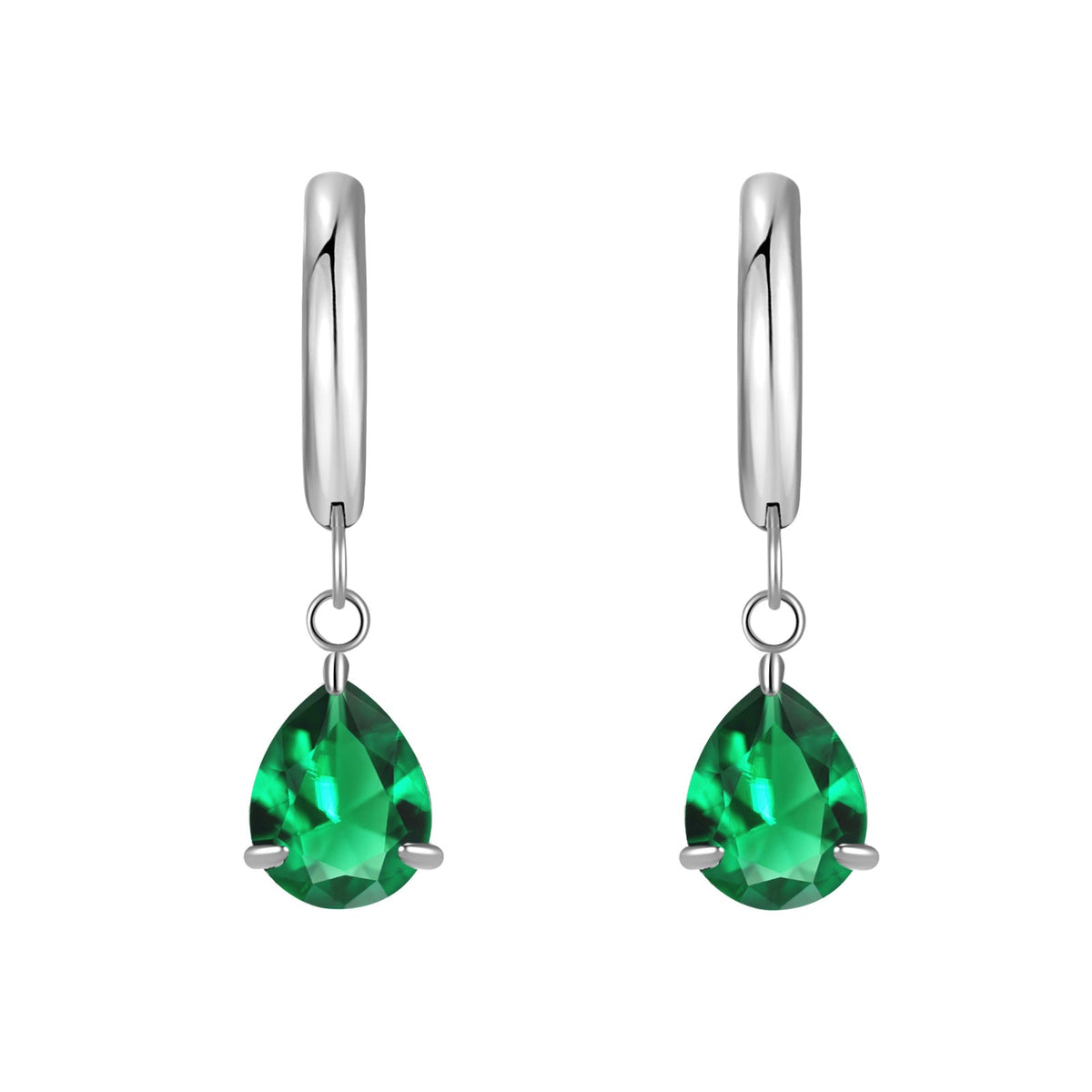 Titanium Steel Zircon Coil Small Ear Earrings