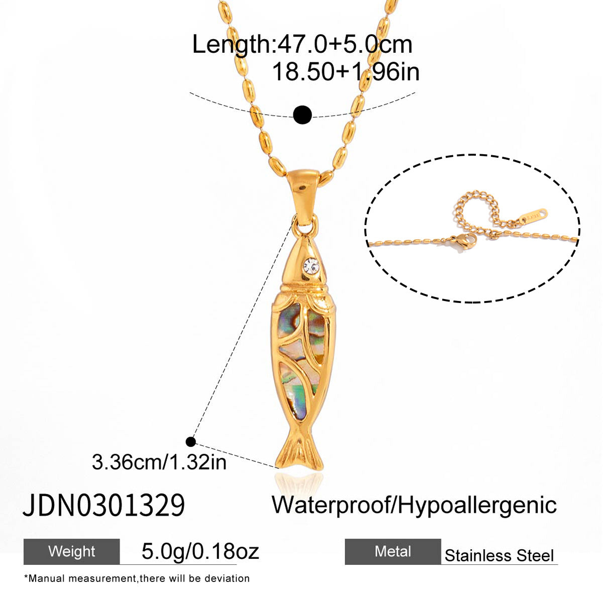Titanium Steel Fish Light Luxury Minority Clavicle Chain Necklace