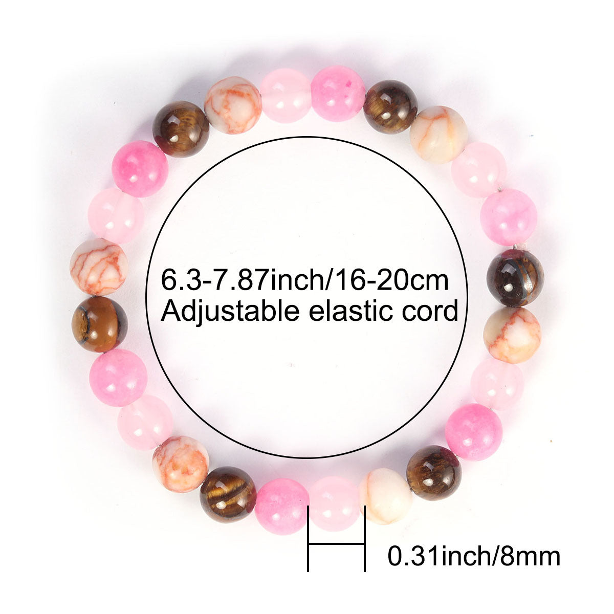 Made Of Three Materials Such Tigereye Bracelet