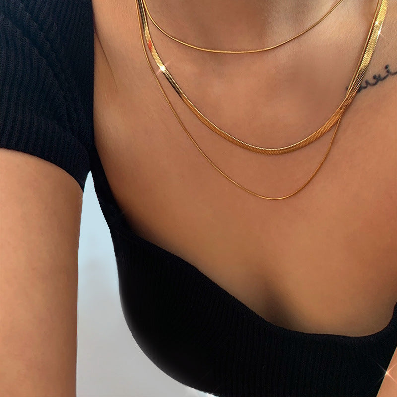 Titanium Steel Female Stylish Simple Versatile Necklace