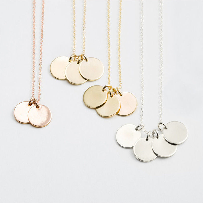 Innovative Attractive Personalized Stainless Steel Round Necklace