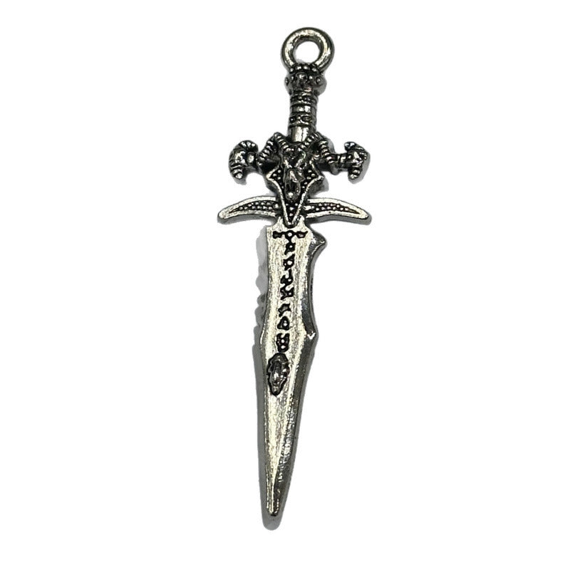 Men's Hip Hop Weapon Broadsword Personality Sword Wild Alloy Pendant