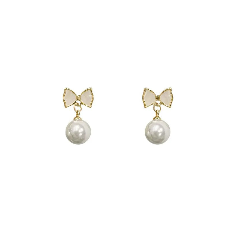 Bow Ear Clip Without Pierced Female Trendy Design High-grade Light Earrings