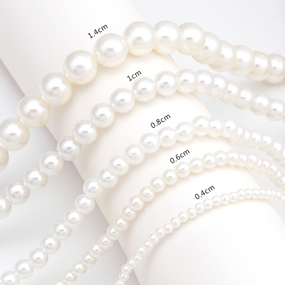 Pearl Round Stringed Pearls Clavicle Chain Elegant Necklaces
