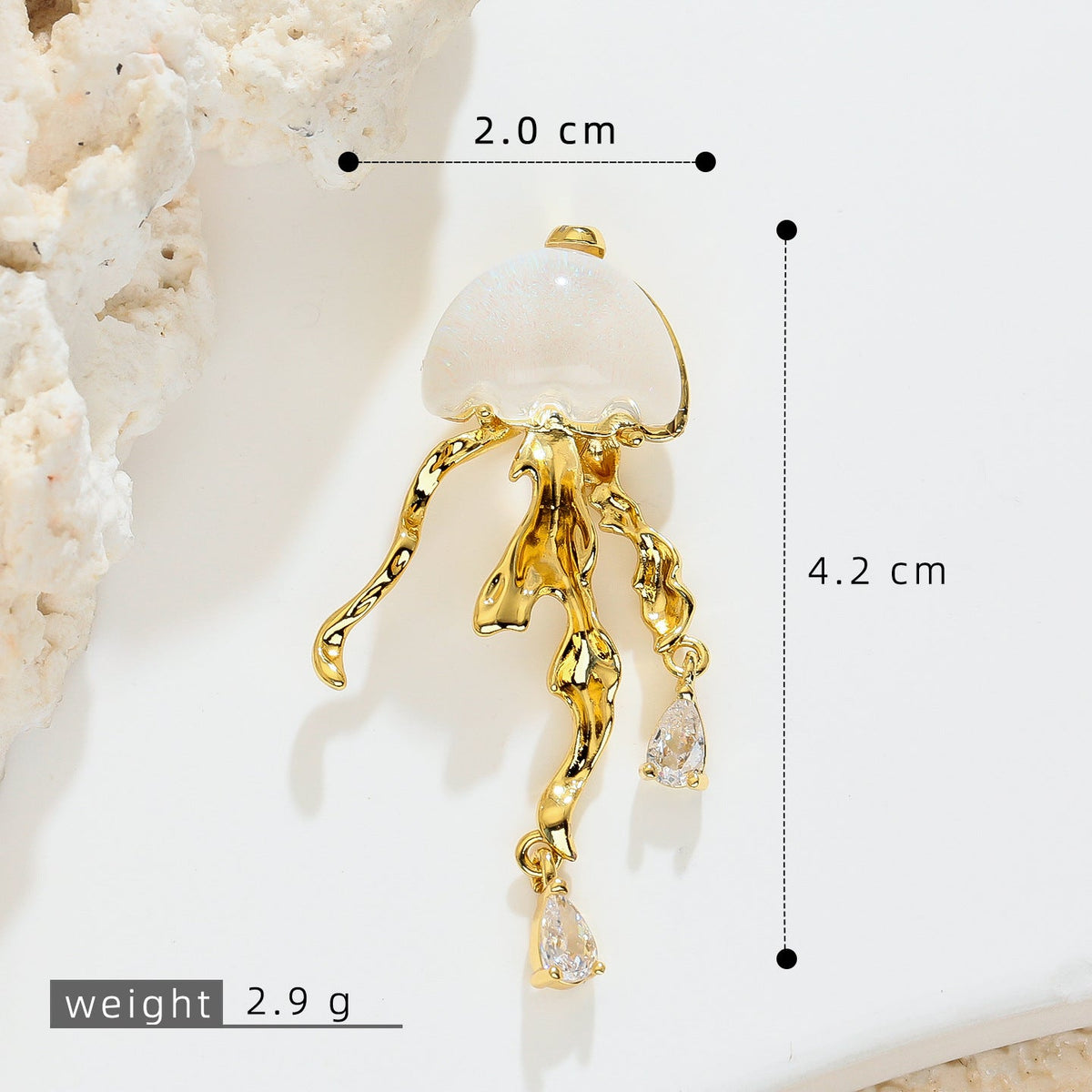 Ocean Series Dripping Jellyfish Niche Design Clavicle Necklaces