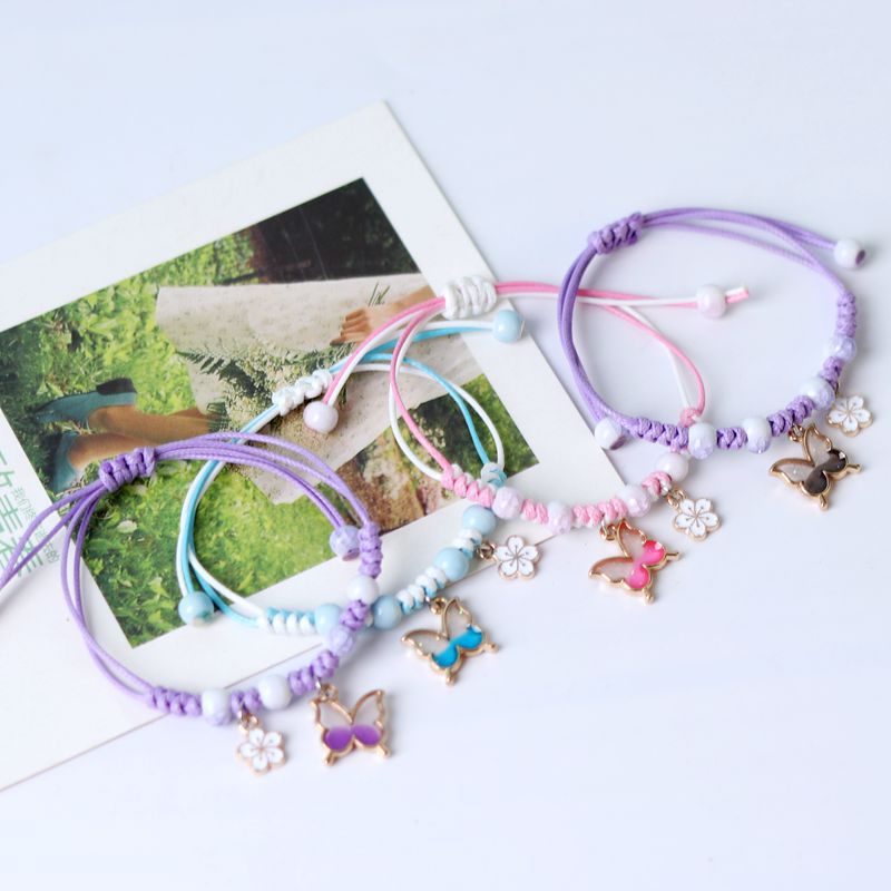 Personality Butterfly Flower Female Girlfriend Gifts Bracelets