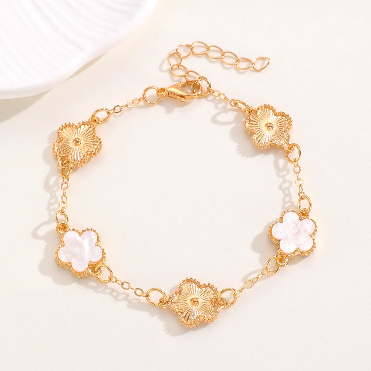 Women's Korean Style Parthenocissus Grass Simple Petal Five-leaf Jewelry Set