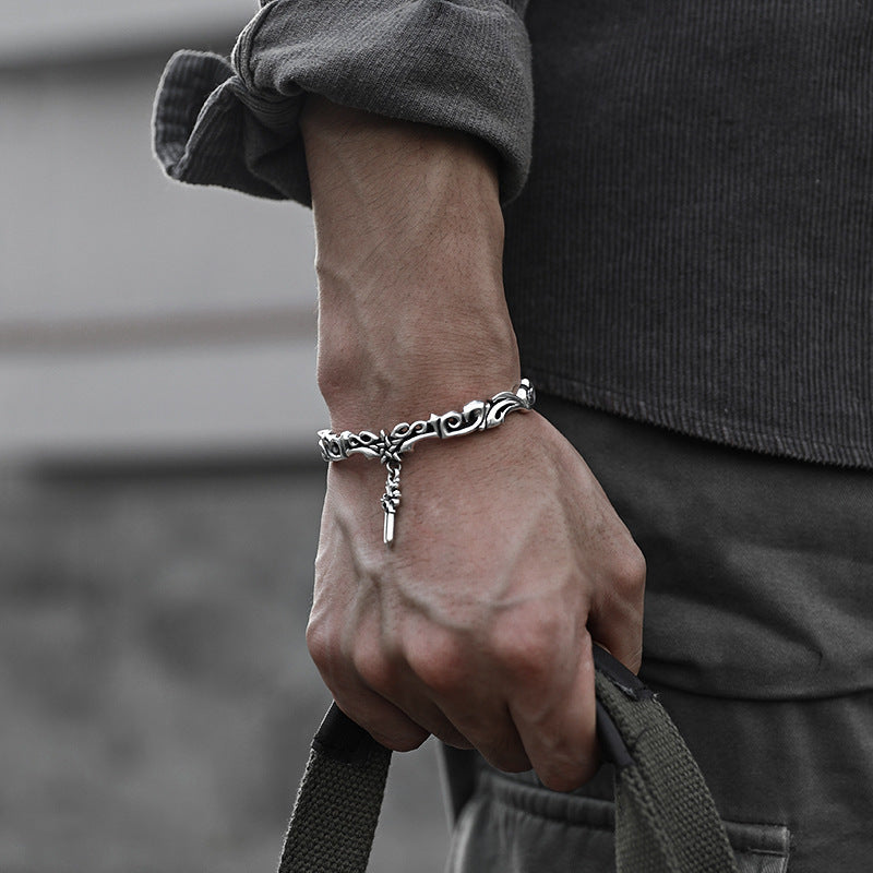 Women's & Men's Korean Style Vintage Vine Five-pointed Star Cross Bracelet