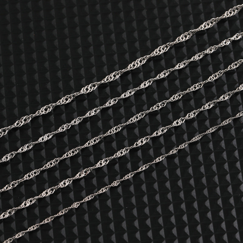 Women's & Men's Simple Stainless Steel Fashion Clavicle Titanium Necklaces
