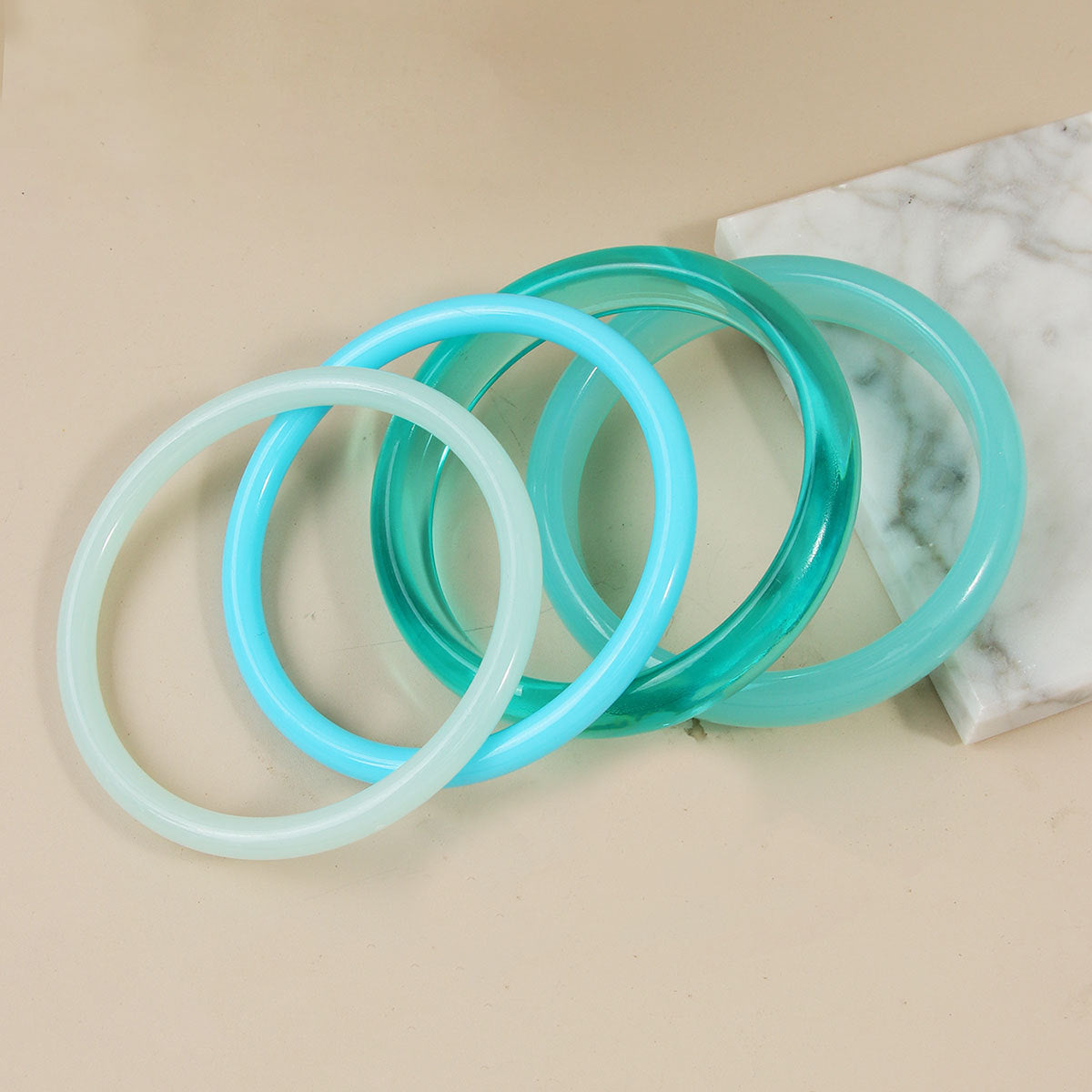 Fashion Resin Glossy Design Smudges Simple Bracelet